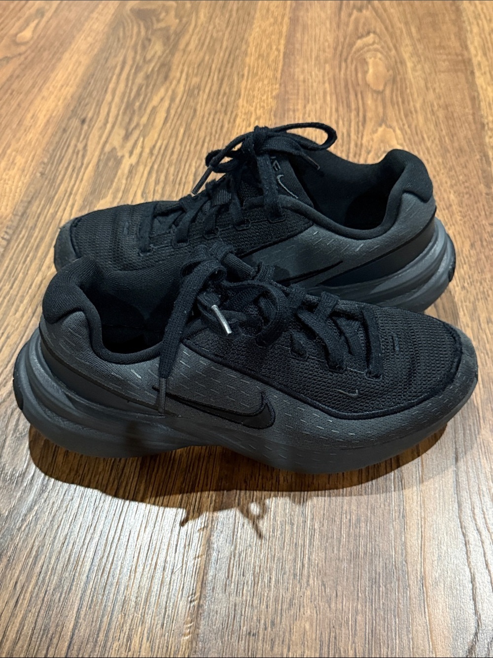 Nike Black Low-Top Mesh Athletic Sneakers (Nike Uplift SC running shoe)